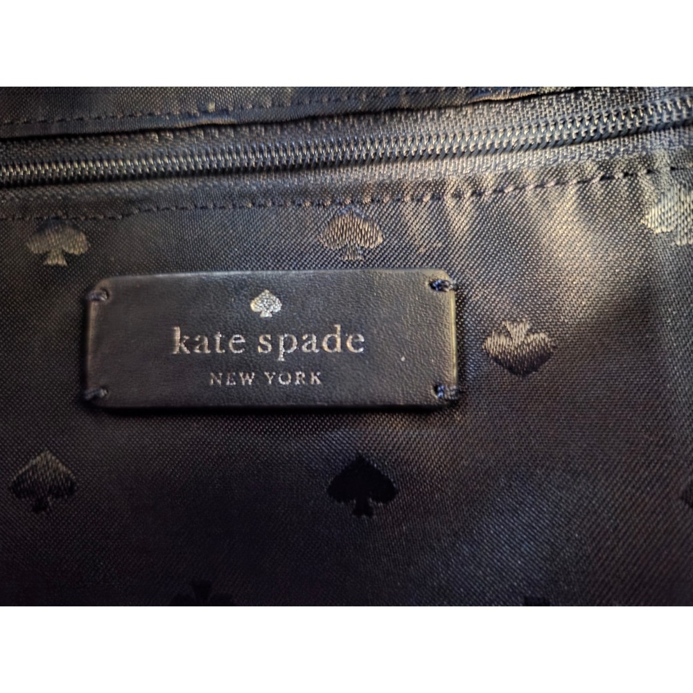 NWOT Kate Spade New York Navy Blue Nylon Small Backpack Purse Zip Pocket - Picture 3 of 9